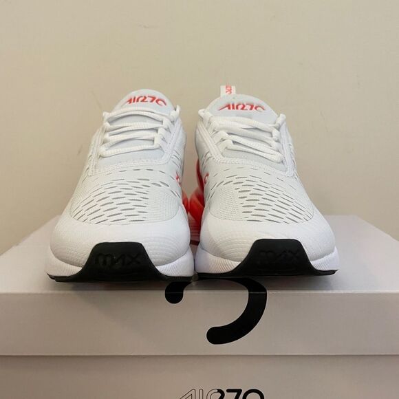 Nike Air Max 270 White/Volt-Bright Crimson US Women 7.5/UK 5/EU 38.5(AH6789-114) - Picture 6 of 13